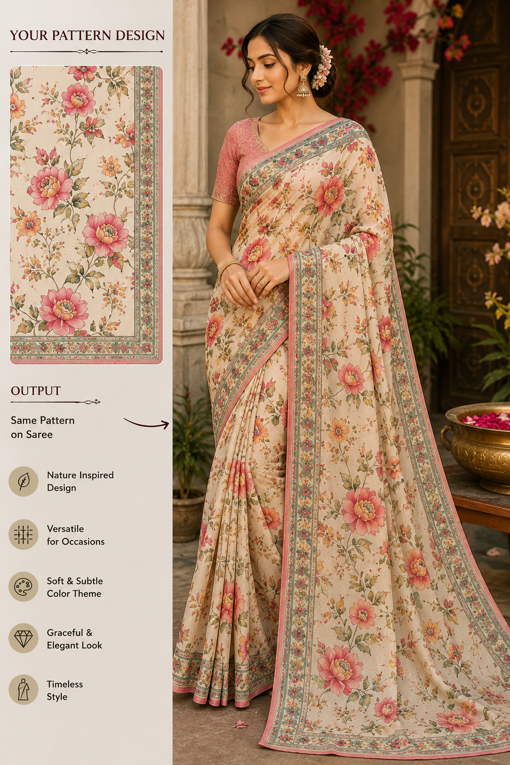 Textile Design 23 — AI-generated textile visual created with AgentForge AI