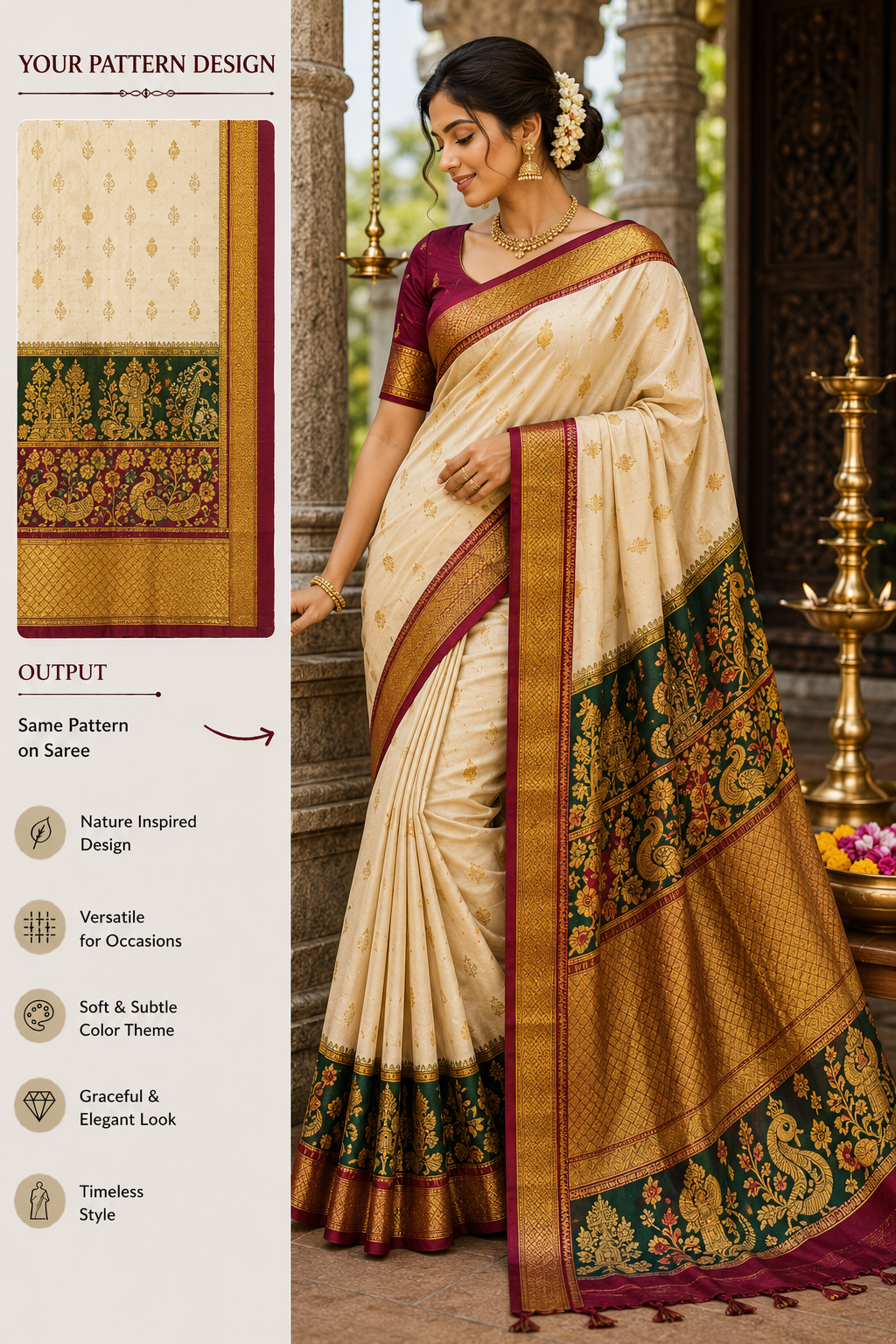 Textile Design 26 — AI-generated textile visual created with AgentForge AI