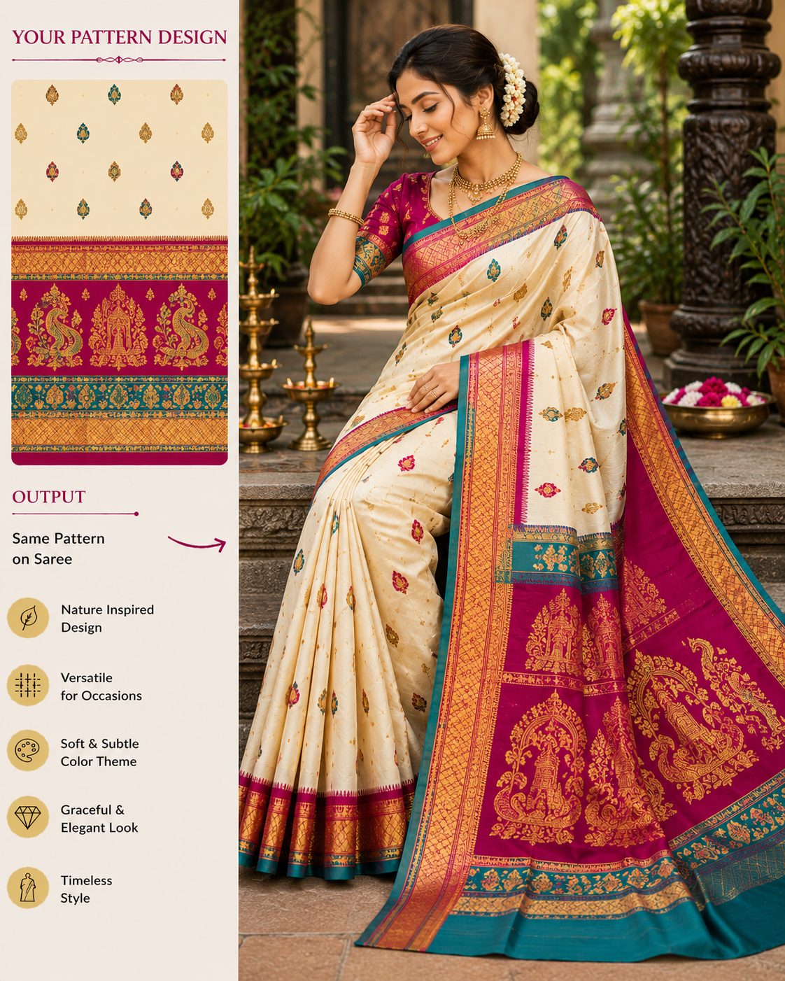 Textile Design 27 — AI-generated textile visual created with AgentForge AI